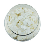 La Palm VolcanoSpa Dry Bath Soap Flowers (gallon) Bottle - Honey Pearl Content Close Up