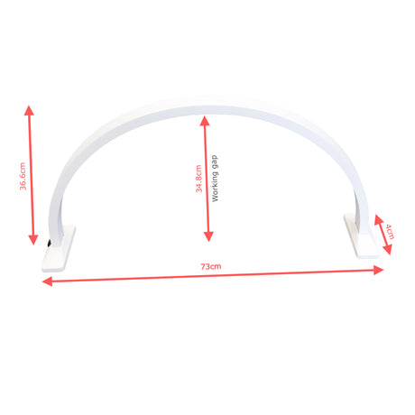 Lexor Half Moon Desktop LED Light Lamp Product Dimensions