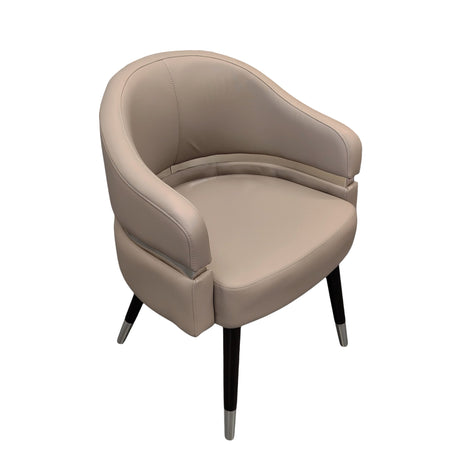 Lexor Stationary Customer Chair 2.6 - Claystone Side View