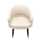 Lexor Stationary Customer Chair 2.6 - Ivory Front View