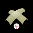 Luxe Natural Curve Acrylic False Nail Tips Size 0