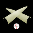 Luxe Natural Stiletto Acrylic False Nail Tips Size 0