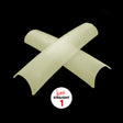 Luxe Natural Straight Acrylic False Nail Tips Size 0