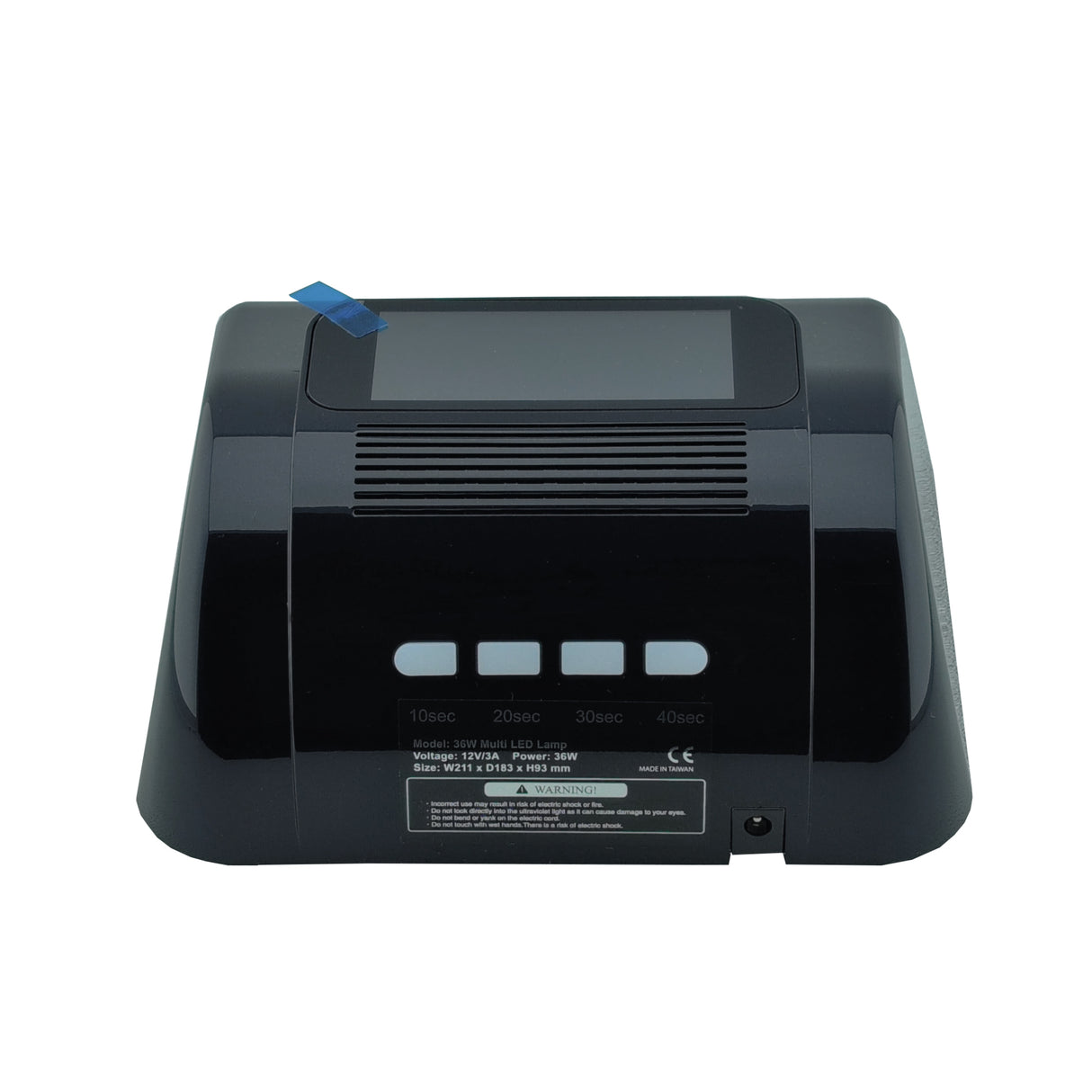 Master LED Lamp Corded Black Machine Back View