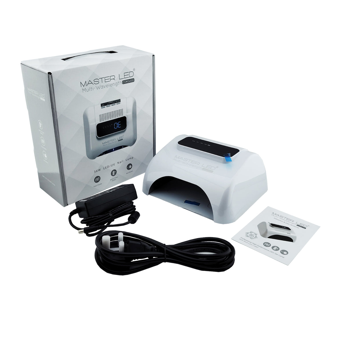 Master LED Lamp Cordless Box Content View