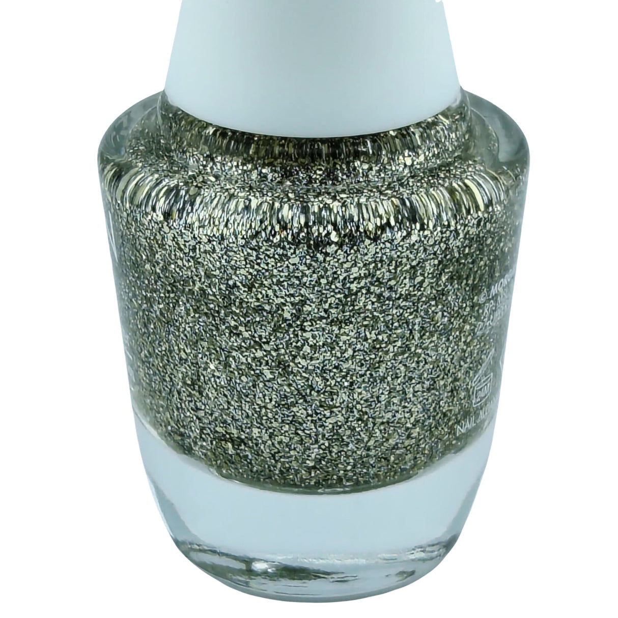 Morgan Taylor 15ml Bottle Golden Garden Gala Fine Gold Glitter Close Up View