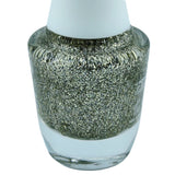Morgan Taylor 15ml Bottle Golden Garden Gala Fine Gold Glitter Close Up View