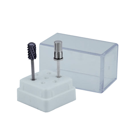 Nail Drill Bit Holder 7 Slots Demo Bits Opened View