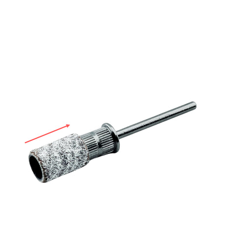 Nail Drill Bit Mandrel Silver Colour Demo View Of Sanding Band Fitting In 