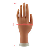 Nail Tech Training Soft Practice Hand With Dimensions View