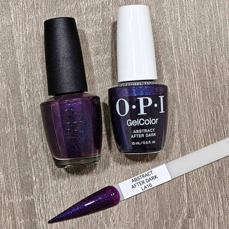 OPI Abstract After Dark Gel and Polish Together and Shade Reference