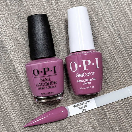 OPI Arigato From Tokyo Gel and Polish Together and Shade Reference