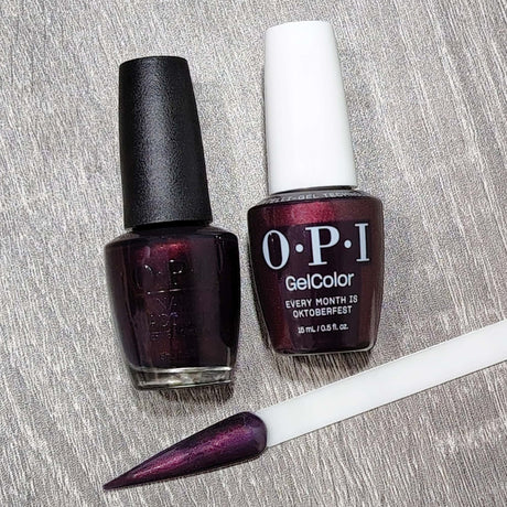 OPI Every Month is Oktoberfest Gel and Polish Together and Shade Reference