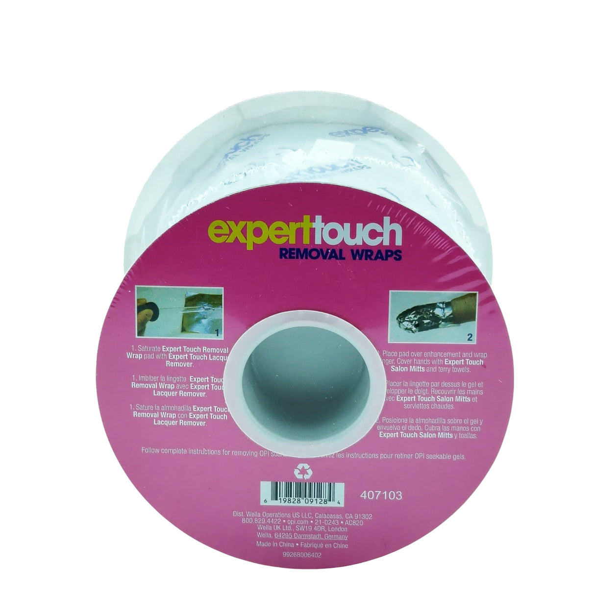 OPI Expert Touch Removal Wraps 250pcs Back View