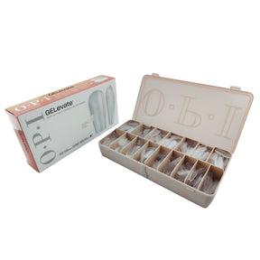 OPI GELevate Soft Gel Tips - Medium Coffin 640pcs Box Content View