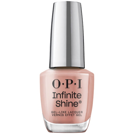 OPI Infinite Shine Gel-Like Polish Bottle | Barefoot in Barcelona (IS LE41) | Creamy Dark Beige Nude