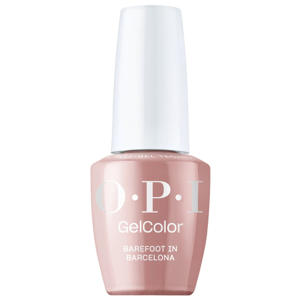 OPI Intelli-Gel Bottle | Barefoot in Barcelona (GCT E41) | Creamy Dark Beige Nude