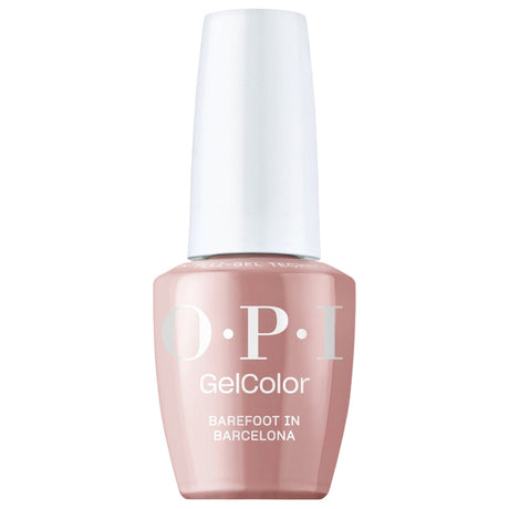OPI Intelli-Gel Bottle | Barefoot in Barcelona (GCT E41) | Creamy Dark Beige Nude