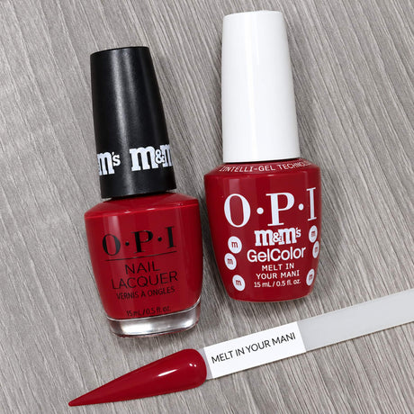OPI Melt in Your Mani Gel and Polish Together and Shade Reference
