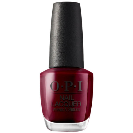 OPI Nail Polish Bottle | Malaga Wine (L87) | Shiny Red-Wine Creme