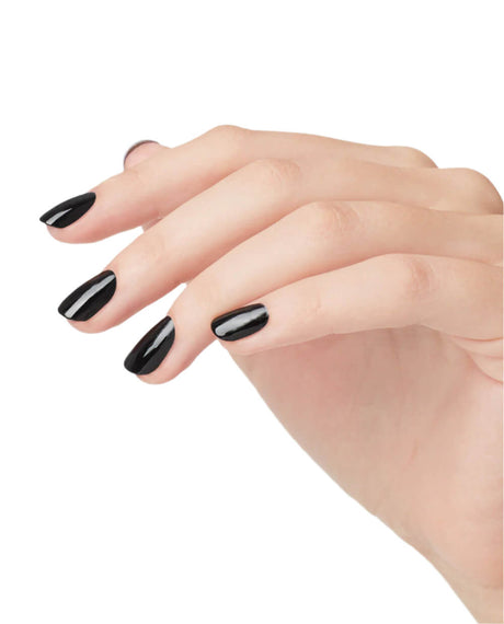 OPI Nail Polish | Lady in Black | Finger Nails with Colour
