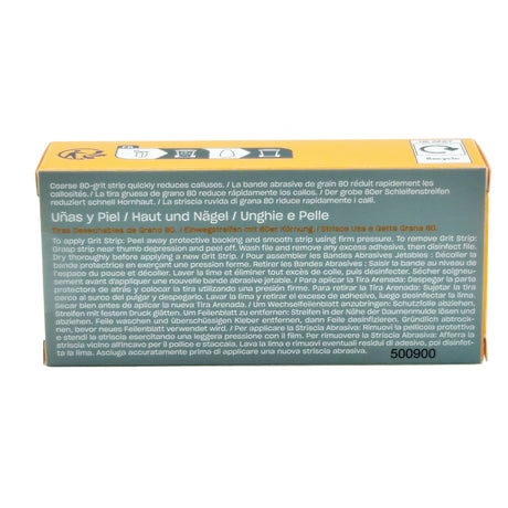 OPI Nature Strong Nails & Skin - Disposable 80 Grit Strips Pack Box Back View