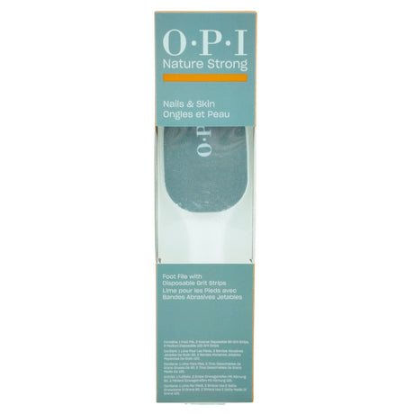 OPI Nature Strong Nails & Skin - Foot File With Disposable Grit Strips Set Box Front View