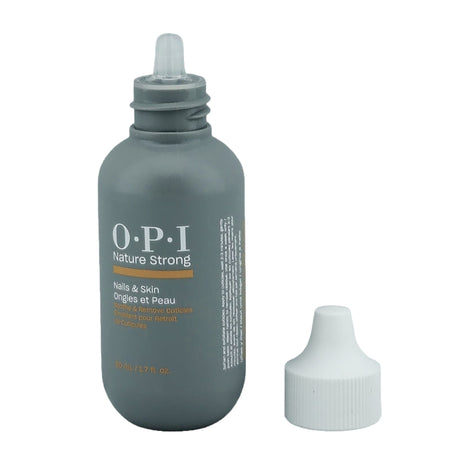 OPI Nature Strong Nails & Skin - Soothe & Remove Cuticles 50ml Bottle With Lid Off Front View 