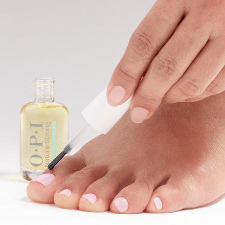 OPI Nature Strong Nails & Skin Cuticle Oil 15ml 0.5oz Product Application On Foot