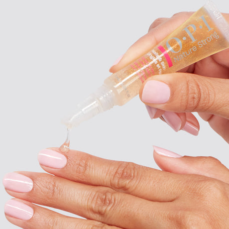 OPI Nature Strong Nails & Skin Cuticle Serum 7ml Product Application On Cuticle