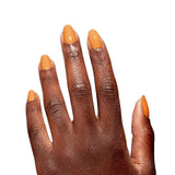 OPI Nature Strong Polish 15ml Bottle Bee the Change Orange Tango With A Yellow Tint Colour On Finger Nails