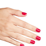 OPI Nature Strong Polish Berry Pickin’ Season Cheerful Solid Red Colour On Finger Nails