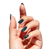 OPI Nature Strong Polish Leaf by Example Darker Leaf Green Colour On Finger Nails