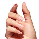 OPI Nature Strong Polish Let Nature Take Its Quartz Apricot Nude Pink Colour On Finger Nails