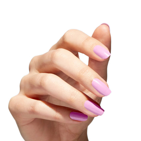 OPI Nature Strong Polish Natural Mauvement Soft Light Pink Colour On Finger Nails