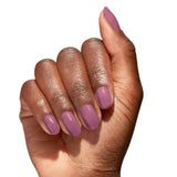 OPI Nature Strong Polish Simply Radishing Light Plum Purple Colour On Finger Nails