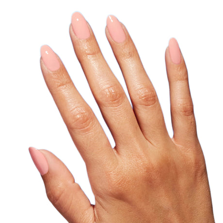 OPI Nature Strong Polish  We Canyon Do Better Light Baby Pink Colour On Finger Nails