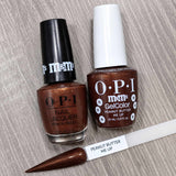 OPI Peanut Butter Me Up Gel and Polish Together and Shade Reference