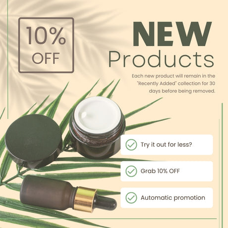 Recently Added Promotion Banner with 10% OFF for 30 days per product