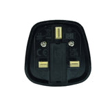 Schuko Euro Plug Socket To 13A 3 PIN UK Plug Adaptor Black 3 PIN Front View