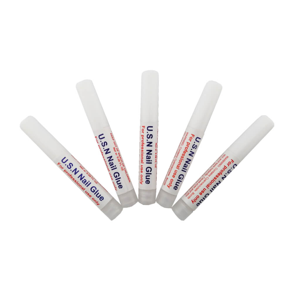 USN Adhesive Nail Tips Glue 5 Single Sticks
