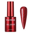 WaveGel Gel Polish Queen Collection WQ118 Deep Maroon