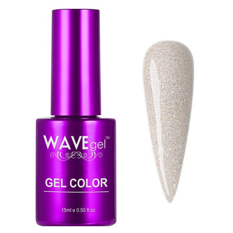WaveGel Gel Polish Simplicity Collection P198 Off White Twinkle