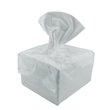 White Disposable Salon Towels 40x80cm - Biodegradable Viscose Towels - Open Front View