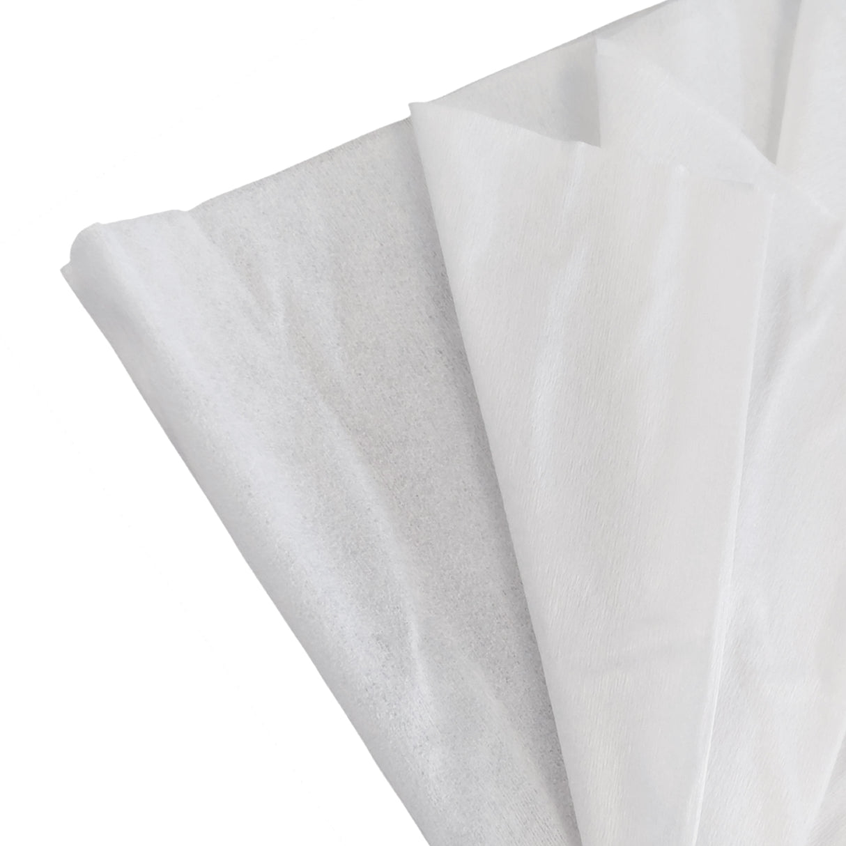 White Disposable Salon Towels 40x80cm - Biodegradable Viscose Towels Close Up View