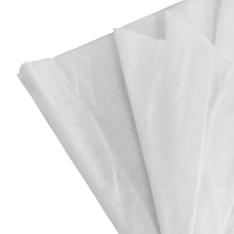 White Disposable Salon Towels 40x80cm - Biodegradable Viscose Towels Close Up View